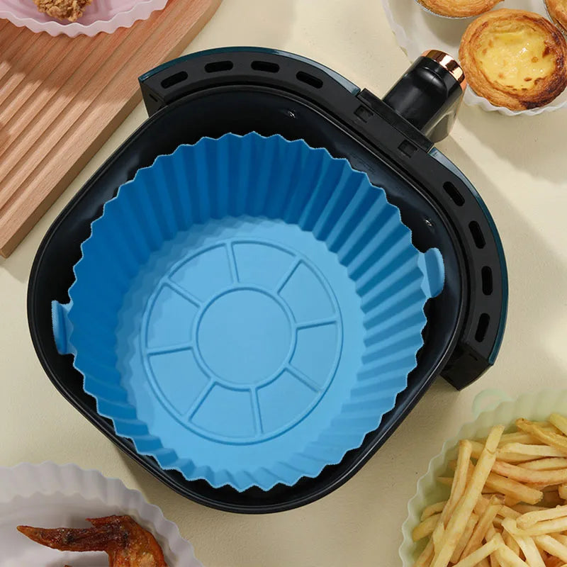 Formas Silicone Air Fryer Reutilizável Antiaderente