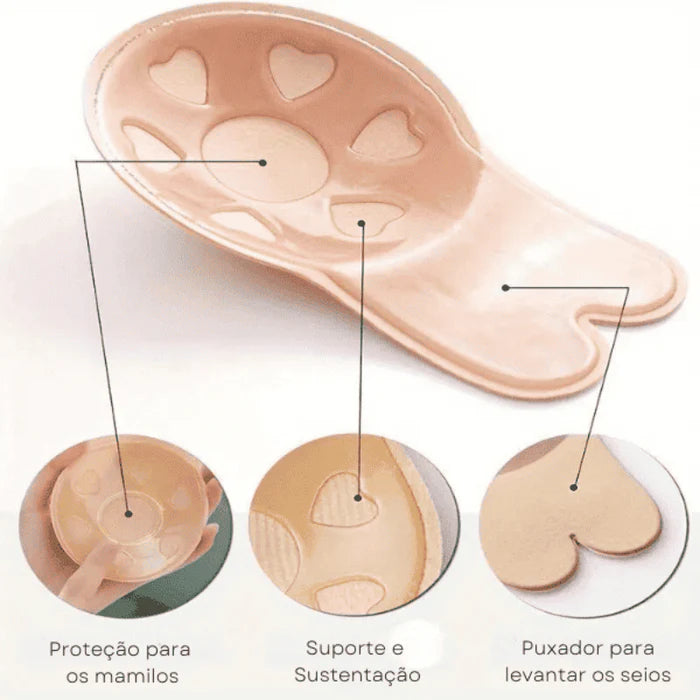 Sutiã Adesivo ULTRA SUSTENTAÇÃO E EFEITO SILICONE